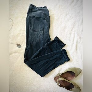 Maurice’s Frayed Edge Black Skinny Jean